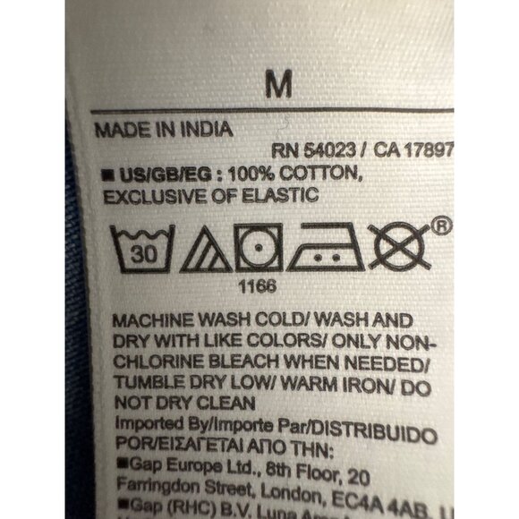 Gap Smocked Medium Empire Waist Blue Midi Dress Asymmetrical Hem - Picture 5 of 12